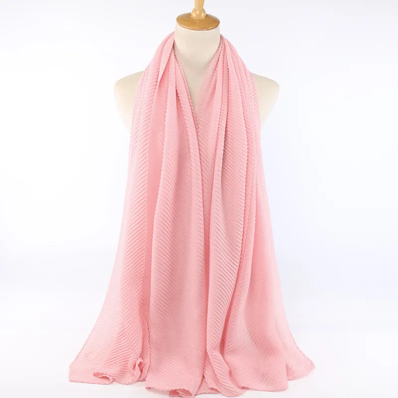 Cotton Scarf Pleated